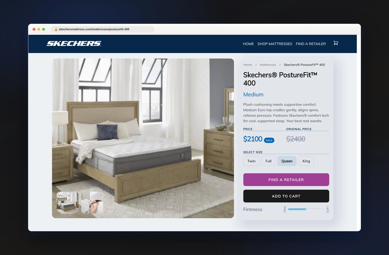 Development: custom ecommerce, tied to Stripe